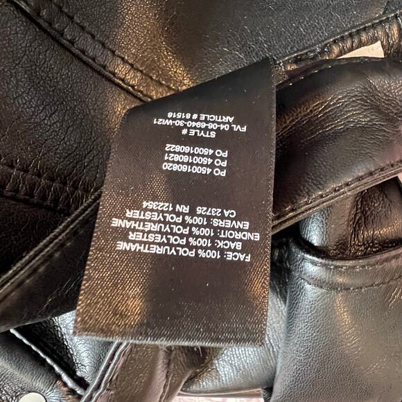 Aritzia Wilfred The Melina™ Vegan High Rise Leather Pants Black | Size 6 - Picture 8 of 8